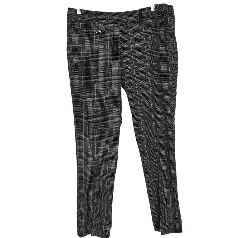 Escada Sport Womens Wool Pants Old Money Heritage Academia Preppy Check 42